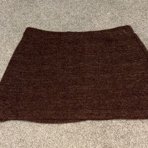 SHEIN Chocolate Brown Mini Skirt